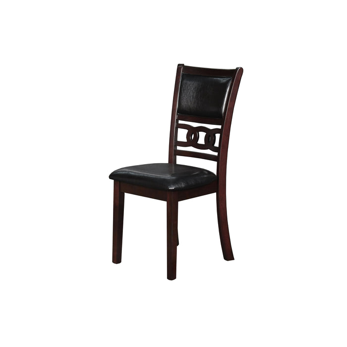 GIA 42" DINING  DROP LEAF TABLE W/2 CHAIRS-EBONY - Furniture Stars (Chicago, IL)