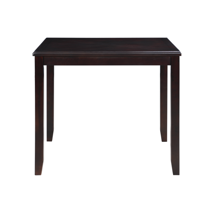 GIA 5PC 42" SQUARE  COUNTER TABLE & 4 CHAIRS-EBONY - Furniture Stars (Chicago, IL)