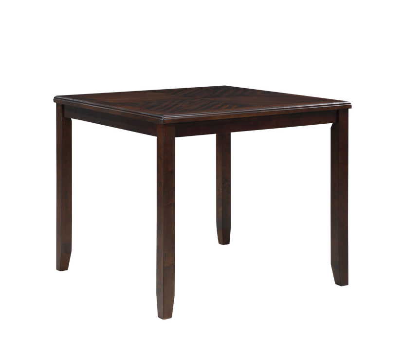 GIA 5PC 42" SQUARE COUNTER TABLE & 4 CHAIRS-CHERRY - Furniture Stars (Chicago, IL)