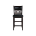 GIA 5PC 42" SQUARE  COUNTER TABLE & 4 CHAIRS-EBONY - Furniture Stars (Chicago, IL)