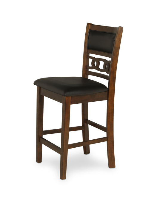 GIA ROUND COUNTER DINING 5 PC SET-BROWN - Furniture Stars (Chicago, IL)