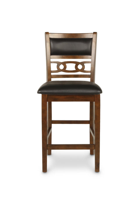 GIA ROUND COUNTER DINING 5 PC SET-BROWN - Furniture Stars (Chicago, IL)