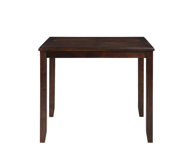GIA 5PC 42" SQUARE COUNTER TABLE & 4 CHAIRS-CHERRY - Furniture Stars (Chicago, IL)