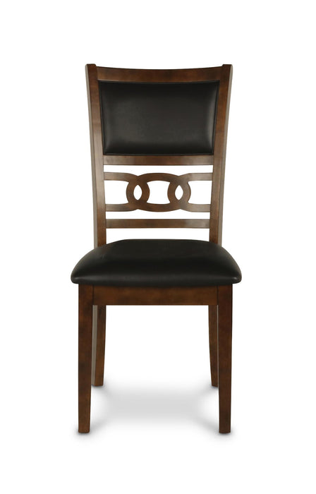 GIA ROUND DINING 5 PC SET-BROWN - Furniture Stars (Chicago, IL)
