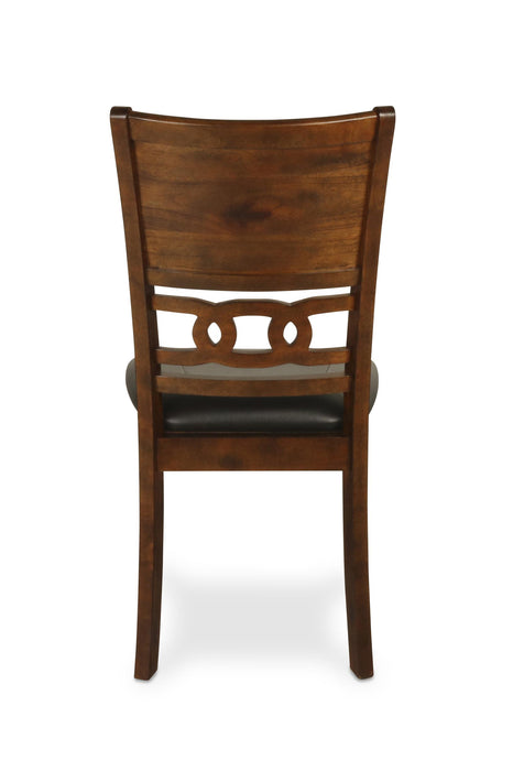 GIA ROUND DINING 5 PC SET-BROWN - Furniture Stars (Chicago, IL)
