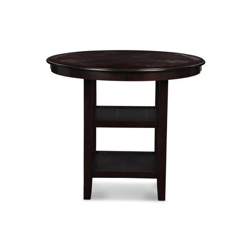 GIA ROUND COUNTER DINING 5 PC SET-EBONY - Furniture Stars (Chicago, IL)