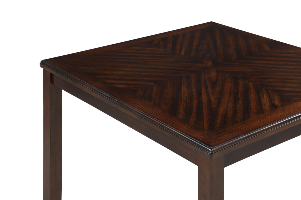 GIA 5PC 42" SQUARE COUNTER TABLE & 4 CHAIRS-CHERRY - Furniture Stars (Chicago, IL)