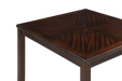 GIA 5PC 42" SQUARE COUNTER TABLE & 4 CHAIRS-CHERRY - Furniture Stars (Chicago, IL)