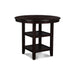 GIA ROUND COUNTER DINING 5 PC SET-EBONY - Furniture Stars (Chicago, IL)