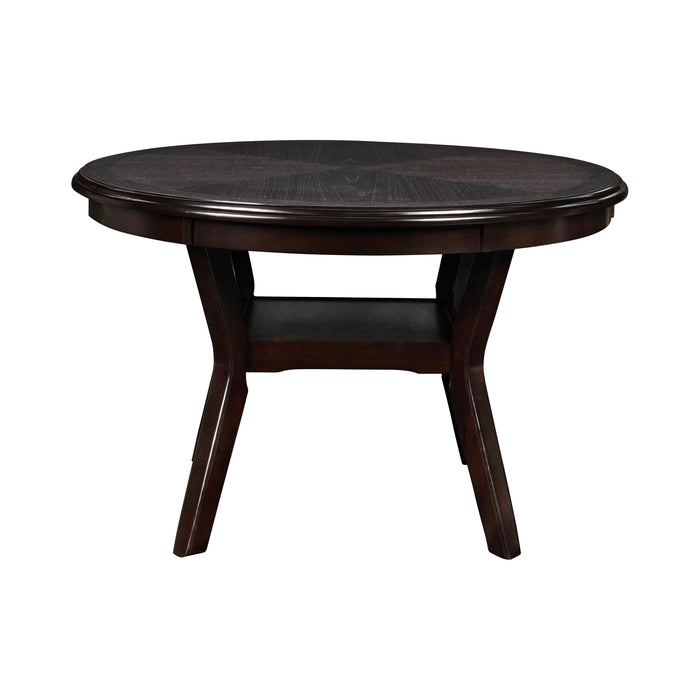 GIA ROUND DINING 5 PC SET-EBONY - Furniture Stars (Chicago, IL)
