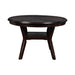 GIA ROUND DINING 5 PC SET-EBONY - Furniture Stars (Chicago, IL)