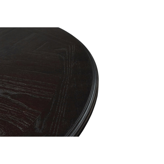 GIA ROUND DINING 5 PC SET-EBONY - Furniture Stars (Chicago, IL)