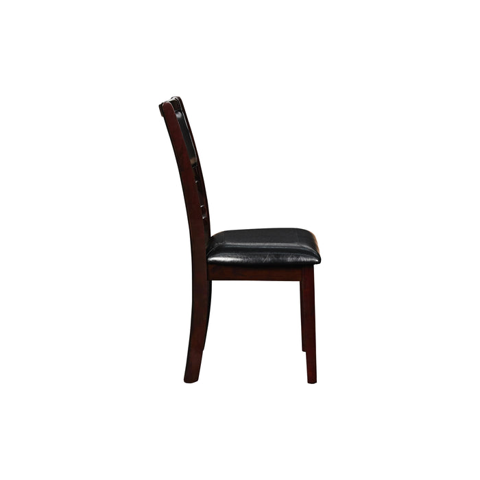 GIA ROUND DINING 5 PC SET-EBONY - Furniture Stars (Chicago, IL)