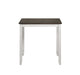 HESTON 36" STORAGE COUNTER TABLE SET W/2 CHAIRS-WHITE/GRAY - Furniture Stars (Chicago, IL)
