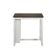HESTON 36" STORAGE COUNTER TABLE SET W/2 CHAIRS-WHITE/GRAY - Furniture Stars (Chicago, IL)