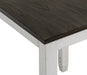 HESTON 36" STORAGE COUNTER TABLE SET W/2 CHAIRS-WHITE/GRAY - Furniture Stars (Chicago, IL)