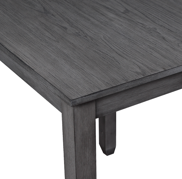 HESTON 36" STORAGE COUNTER TABLE SET W/2 CHAIRS-GRAY - Furniture Stars (Chicago, IL)