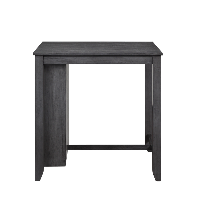HESTON 36" STORAGE COUNTER TABLE SET W/2 CHAIRS-GRAY - Furniture Stars (Chicago, IL)