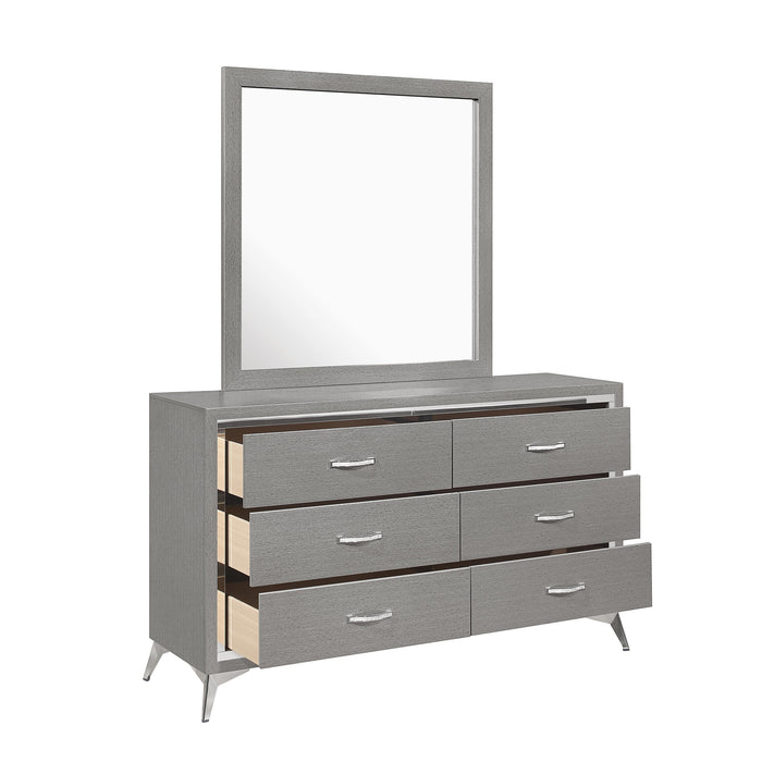 HUXLEY MIRROR-GRAY - Furniture Stars (Chicago, IL)