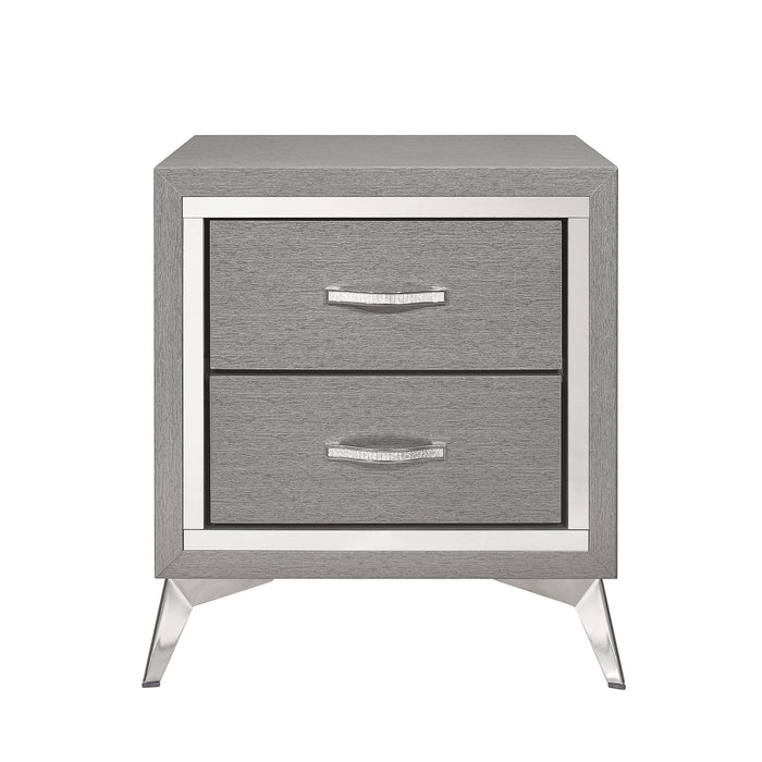 HUXLEY NIGHTSTAND-GRAY - Furniture Stars (Chicago, IL)