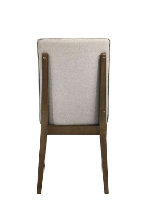 MAGGIE DINING CHAIR W/NATURAL CUSHION-WALNUT - Furniture Stars (Chicago, IL)