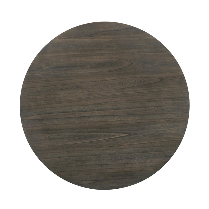 MAISIE ROUND TABLE-WHITE/BROWN - Furniture Stars (Chicago, IL)