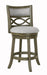 MANCHESTER 24" COUNTER STOOL-ANT GRAY W/FABRIC SEAT - Furniture Stars (Chicago, IL)