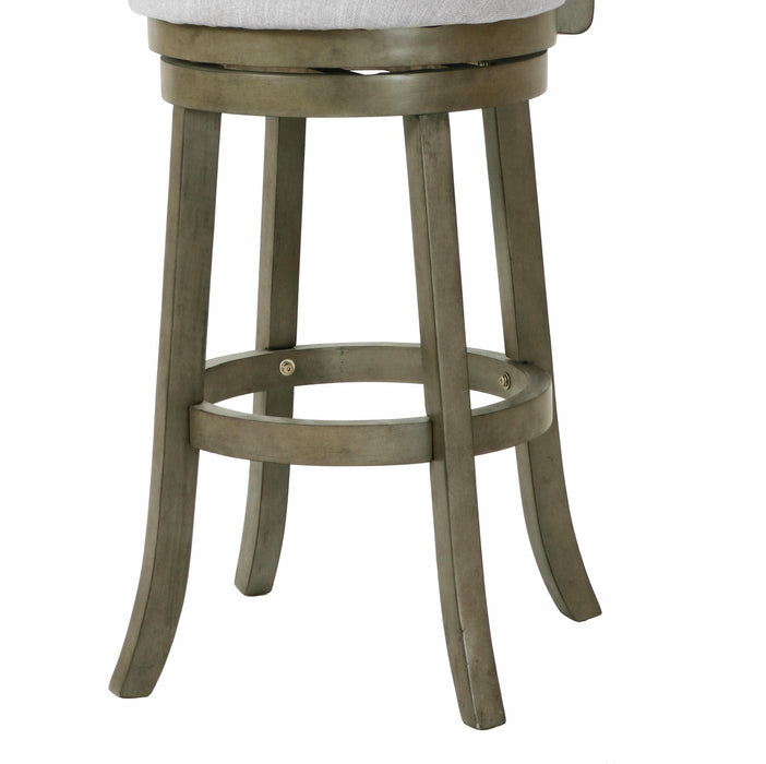 MANCHESTER 29" BAR STOOL-ANT GRAY W/FABRIC SEAT - Furniture Stars (Chicago, IL)
