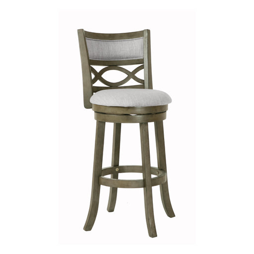 MANCHESTER 29" BAR STOOL-ANT GRAY W/FABRIC SEAT - Furniture Stars (Chicago, IL)