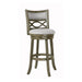 MANCHESTER 29" BAR STOOL-ANT GRAY W/FABRIC SEAT - Furniture Stars (Chicago, IL)