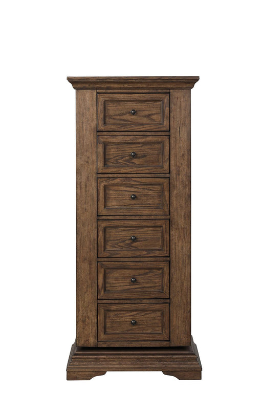 MAR VISTA SWIVEL LINGERIE CHEST W/MIRROR-WALNUT - Furniture Stars (Chicago, IL)