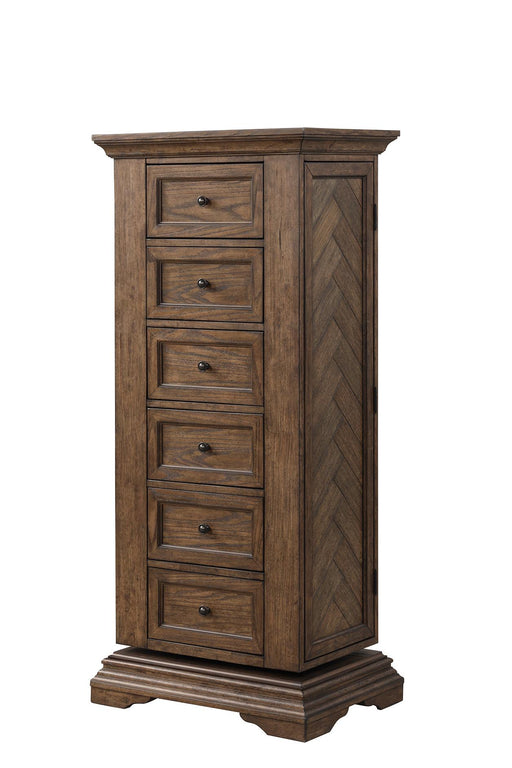 MAR VISTA SWIVEL LINGERIE CHEST W/MIRROR-WALNUT - Furniture Stars (Chicago, IL)