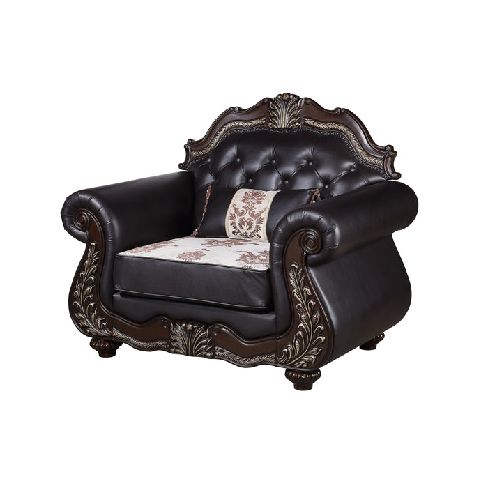 MAXIMUS CHAIR SEAT CUSHION & FRAME, ARMS, AND THROW PILLOW