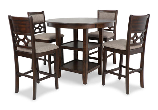 MITCHELL 5 PC COUNTER SET-CHERRY - Furniture Stars (Chicago, IL)
