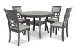 MITCHELL 5 PC DINING SET-GRAY - Furniture Stars (Chicago, IL)