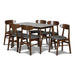 MOROCCO DINING CHAIR W/DARK GRAY SEAT CUSHION - Furniture Stars (Chicago, IL)