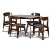 MOROCCO DINING CHAIR W/DARK GRAY SEAT CUSHION - Furniture Stars (Chicago, IL)
