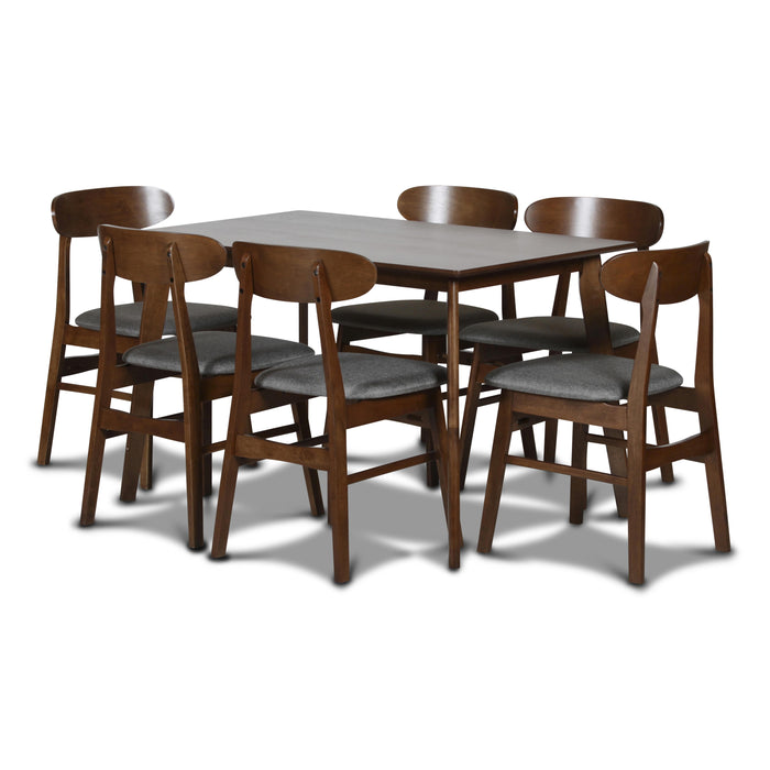 MOROCCO DINING CHAIR W/DARK GRAY SEAT CUSHION - Furniture Stars (Chicago, IL)