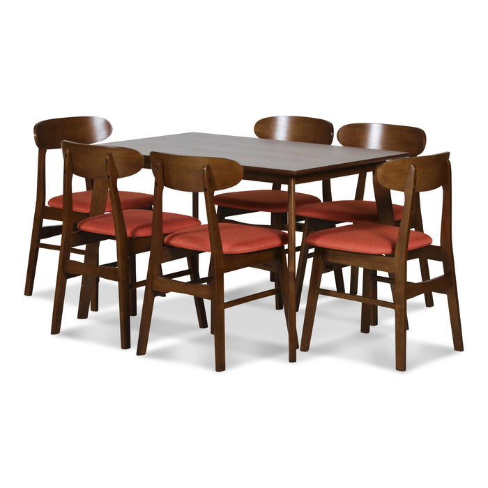 MOROCCO DINING CHAIR W/ORANGE SEAT CUSHION - Furniture Stars (Chicago, IL)