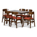 MOROCCO DINING CHAIR W/ORANGE SEAT CUSHION - Furniture Stars (Chicago, IL)