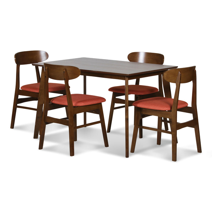 MOROCCO DINING CHAIR W/ORANGE SEAT CUSHION - Furniture Stars (Chicago, IL)