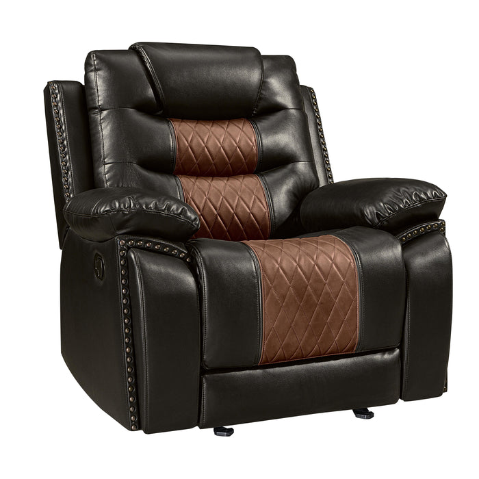 NIKKO GLIDER RECLINER-BROWN