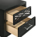 OBSIDIAN NIGHTSTAND-BLACK - Furniture Stars (Chicago, IL)