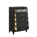 OBSIDIAN CHEST-BLACK - Furniture Stars (Chicago, IL)