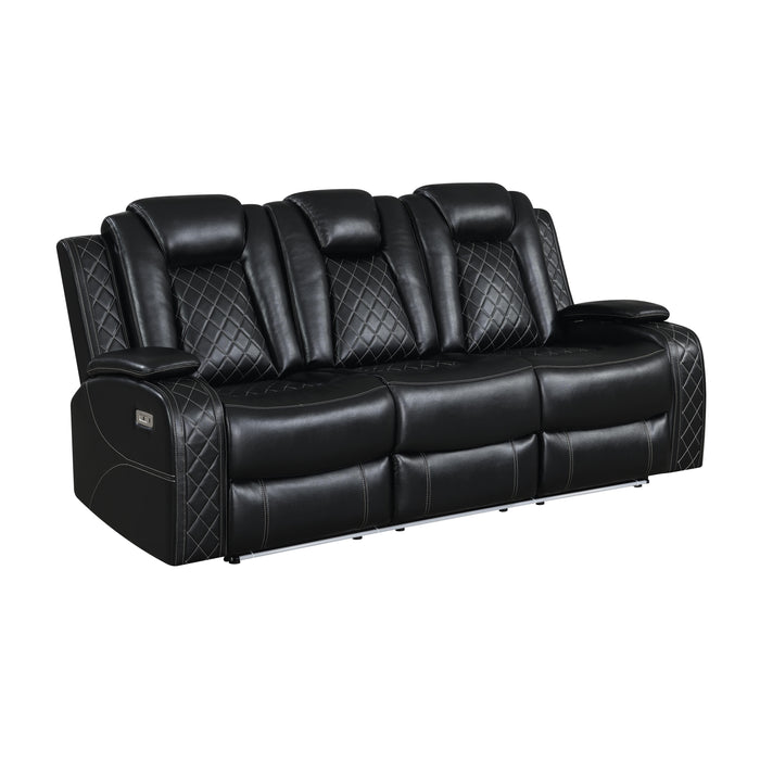 ORION SOFA  W/ PWR FR & HR-BLACK - Furniture Stars (Chicago, IL)