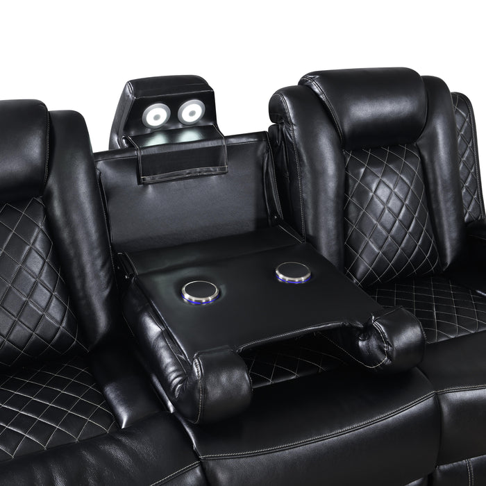 ORION SOFA  W/ PWR FR & HR-BLACK - Furniture Stars (Chicago, IL)