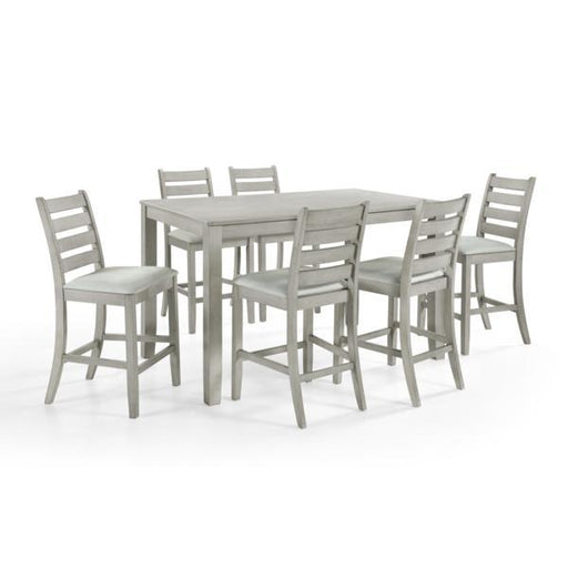 PASCAL  LADDERBACK COUNTER CHAIR (2 Per Carton)-DRIFTWOOD - Furniture Stars (Chicago, IL)