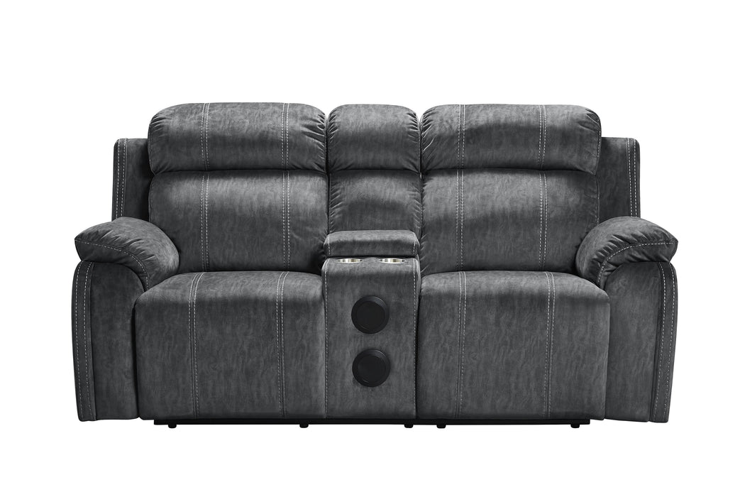 TANGO CONSOLE LOVESEAT W/SPEAKER-SHADOW - Furniture Stars (Chicago, IL)