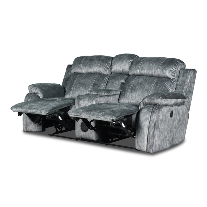 TANGO CONSOLE LOVESEAT W/SPEAKER & PWR FR-SHADOW - Furniture Stars (Chicago, IL)