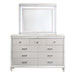 VALENTINO LIGHTED MIRROR-WHITE - Furniture Stars (Chicago, IL)